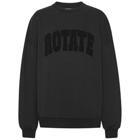 Rotate Heavy Sweat Crewneck Sweatshirt, Sort